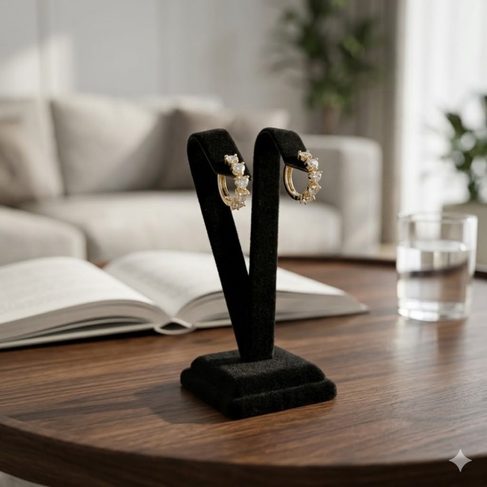 ACACIA Romantik Dökümlü Işıltı Küpe