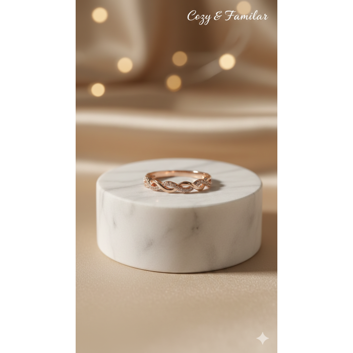 AMELYA Sonsuz Sarmal Işıltı Yüzük