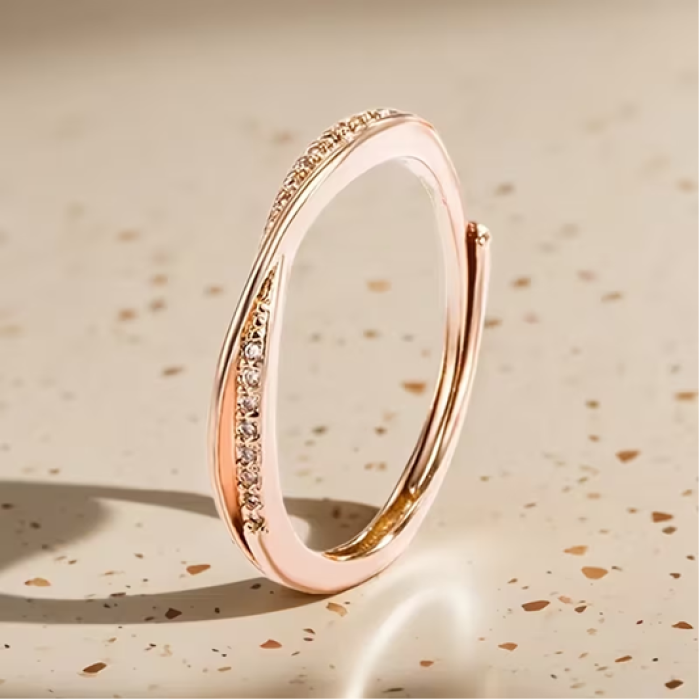 LILYA 5A Zirkonya Rose Yüzük