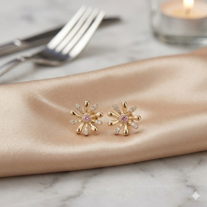 HEIDI Narin Çiçek Işıltısı Küpe