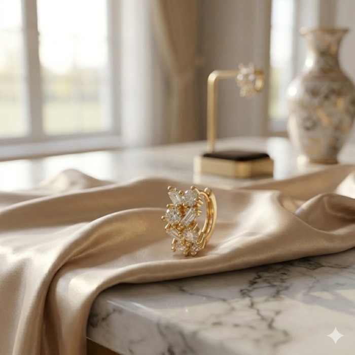 ICARUS Mimari Baget Işıltı Küpe