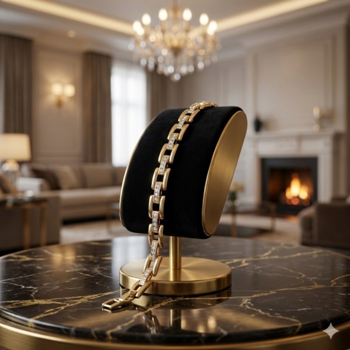 MARIA Taş Detaylı Geometrik Formlu Bileklik