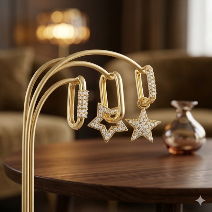 MARS Üçlü Küpe Seti