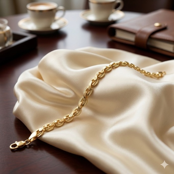 NORA  Dokulu Altın Kaplama Bileklik