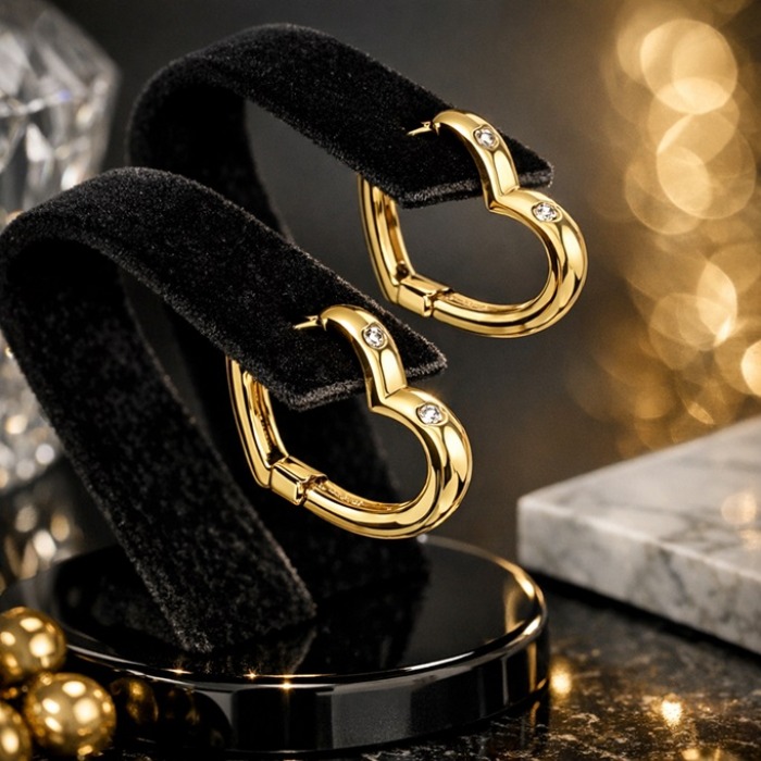 TENGRI Narin Kalp Işıltısı Küpe