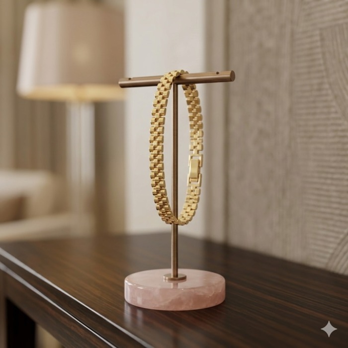 TONYA Modern Geçmeli Dokulu Çelik Bileklik